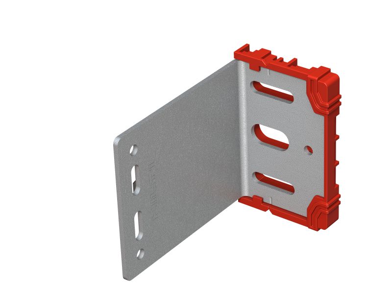 MFT-VSI M Brackets Medium stainless steel bracket with pre-mounted isolator for installing ventilated façades on buildings with high thermal efficiency and fire compliance requirements