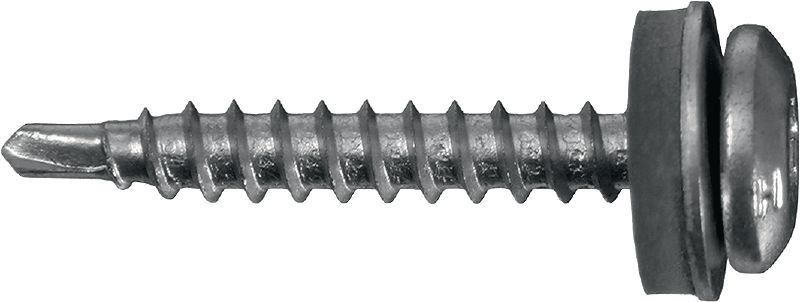 S-MD 31 LPS Self-drilling metal screws Self-drilling pan head screw (A2 stainless steel) with 12 mm washer for thin metal-to-metal fastenings (up to 4.0 mm)