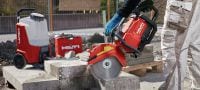 DSH 700-22 battery cut-off saw (rear handle) heavy-duty, rear-handle battery-powered cut-off saw for concrete, metal and masonry (Nuron battery platform) Applications 5