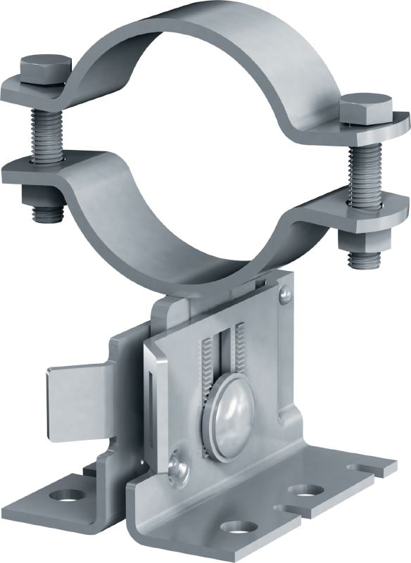 MP-PS 1-1 pipe shoe Outdoor coated (OC) pipe shoe with height and slope adjustability for heavy industrial applications with outer pipe diameters of 21-173 mm (1/2 to 6)