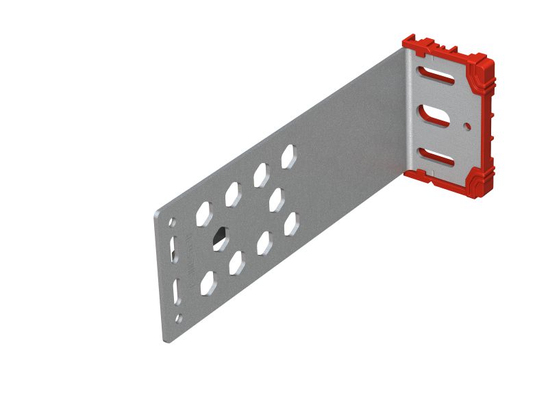 MFT-VSI M Brackets Medium stainless steel bracket with pre-mounted isolator for installing ventilated façades on buildings with high thermal efficiency and fire compliance requirements