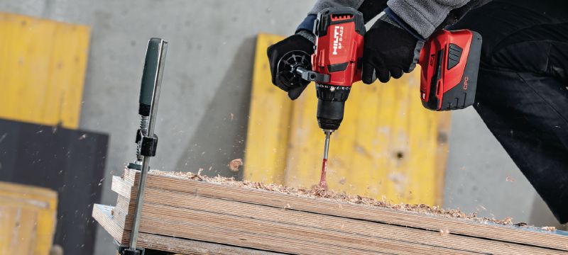 SF 6-A22 Cordless drill driver Power class cordless 22V drill driver with Active Torque Control and electronic clutch for universal use on wood, metal and other materials Applications 1
