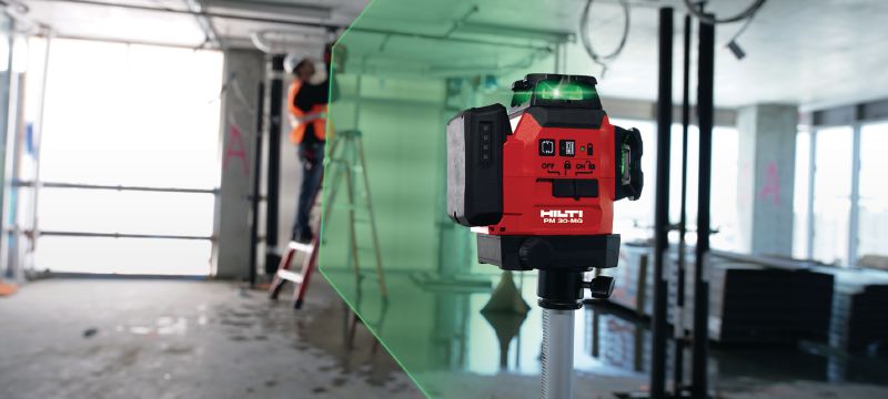 PM 30-MG Multi-line laser Multi-line laser with 3 green 360° lines for plumbing, levelling, aligning and squaring Applications 1