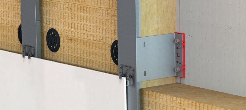 FOX VI L Bracket Versatile wall bracket for installing rainscreen façade substructures Applications 1