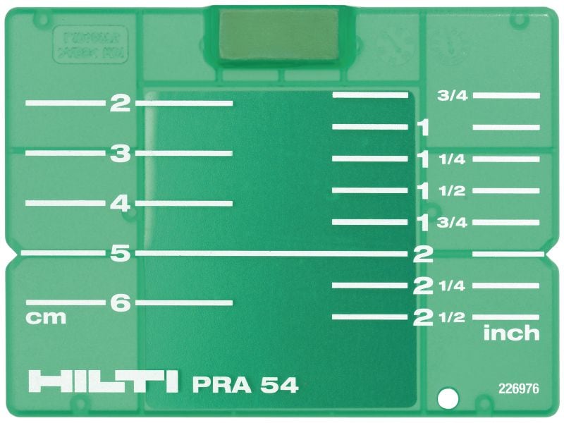 Target plate PRA 54 (CM/IN) 