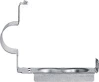 X-SC-FE MX Distance saddle clip Fire-resistant conduit fastener for installing metallic conduits on concrete walls and ceilings with direct fastening tools and collated nails