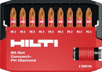 S-BS (D) Diamond screwdriver bit set High-performance set of diamond-coated screwdriver bits for hard joint applications