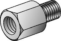 GA thread adapters Galvanised thread adapters to connect various internal and external thread diameters