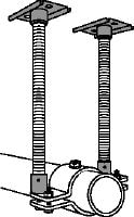 MFP 3a-F Fixed point Hot-dip galvanised (HDG) fixed point set for maximum flexibility in applications up to 6 kN axial pipe load