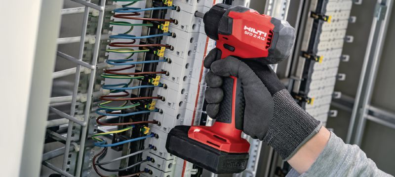 SFD 2-A12 Cordless screwdriver Subcompact-class 12V brushless 1/4 hex drill driver for when you need compactness and efficient screw driving while protecting your materials Applications 1