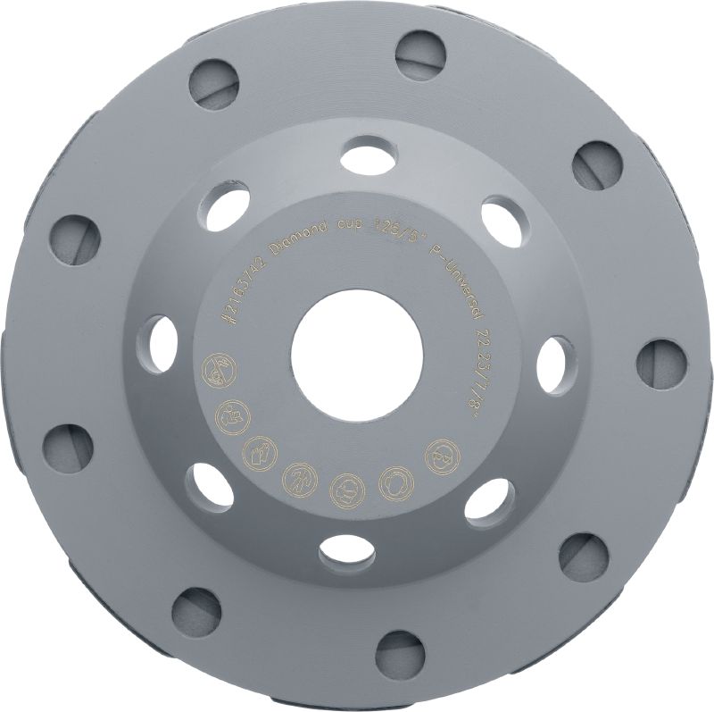 P Universal diamond cup wheel Standard diamond cup wheel for angle grinders – for faster grinding of concrete, screed and natural stone