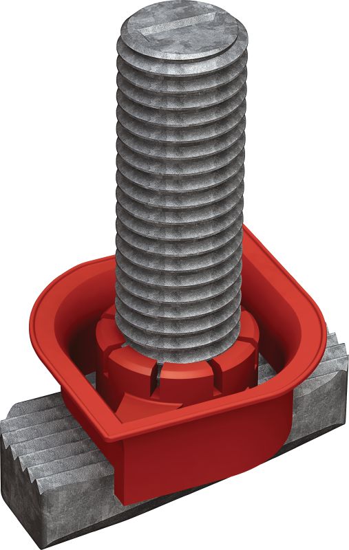 MT-THB OC T-head bolt T-head bolt for fastening connectors and other construction elements into the mounting slot of MT Seamless Box Profiles in moderately corrosive environments