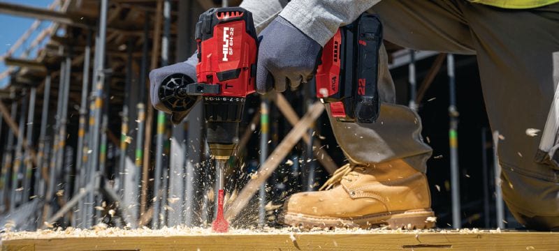 Nuron SF 6H-22 Cordless hammer drill driver Power-class hammer drill driver with Active Torque Control and advanced ergonomics for universal drilling and driving on wood, metal and masonry (Nuron battery platform) Applications 1