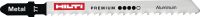 Jig saw blades for aluminium Jig saw blades for cutting aluminium and other non-ferrous metal