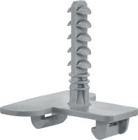 X-EA MX Push fit anchor Plastic push fit anchor for connecting plastic cable/ conduit clips, clamps, and bunched cable holders when anchoring to concrete and masonry