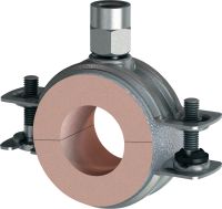 MI-CF Refrigeration pipe clamp Galvanised pipe clamp without load sharing for refrigeration applications with a variety of insulation thicknesses