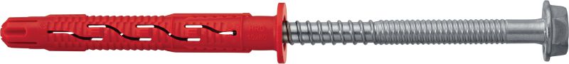 HRD-HR Plastic frame anchor High-performance plastic anchor for frames (A4 stainless steel, hex head)