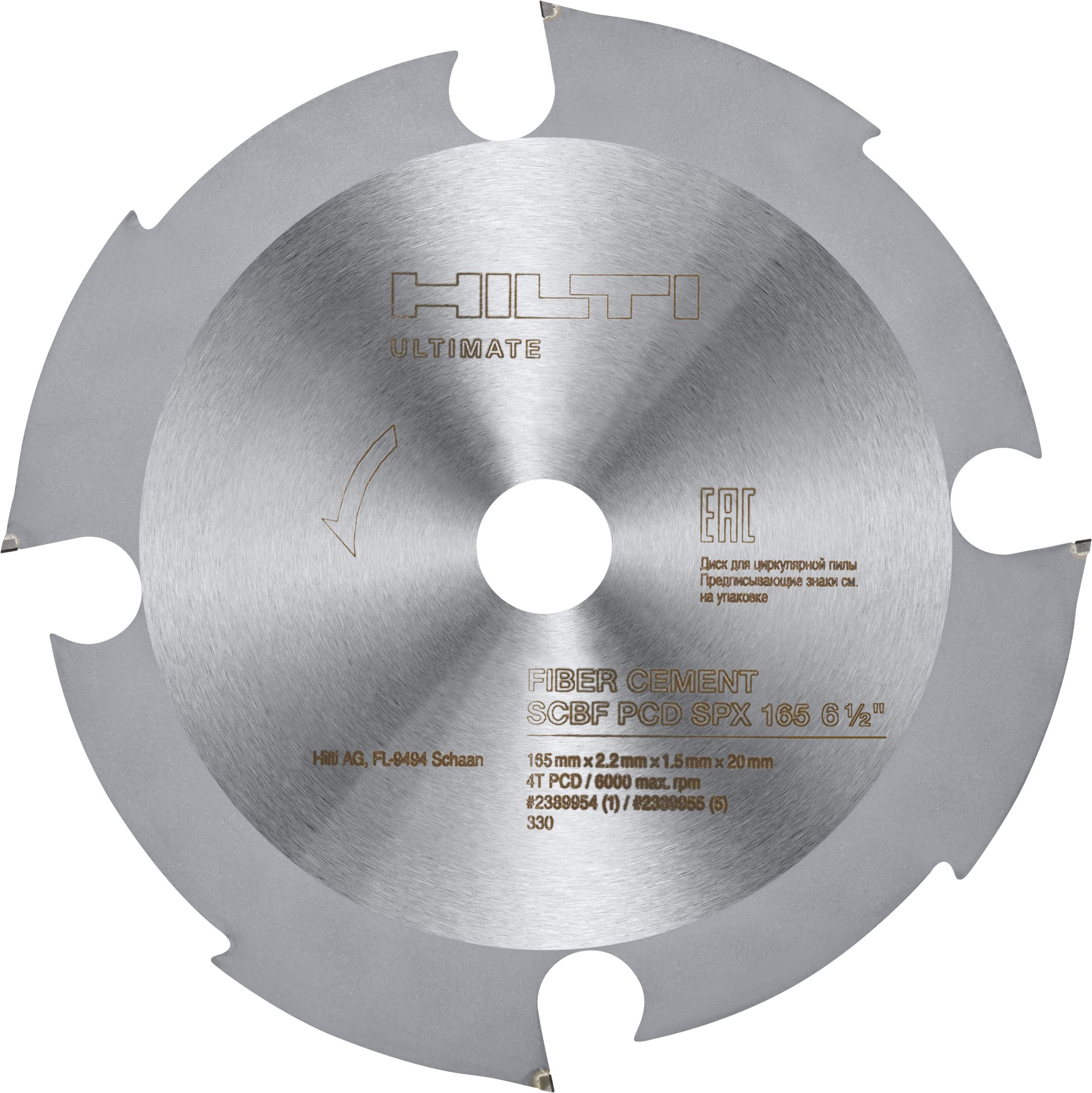 Fibre cement circular saw blade Saw blades Hilti GB