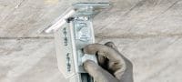 MQN-B channel connector Ultimate galvanised channel connector – fire-tested according to ETA Applications 2