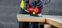 Nuron SJD 6-22 Cordless jigsaw Powerful top-handle cordless jigsaw with optional on-board dust collection for precise straight or curved cuts (Nuron battery platform) Applications 4