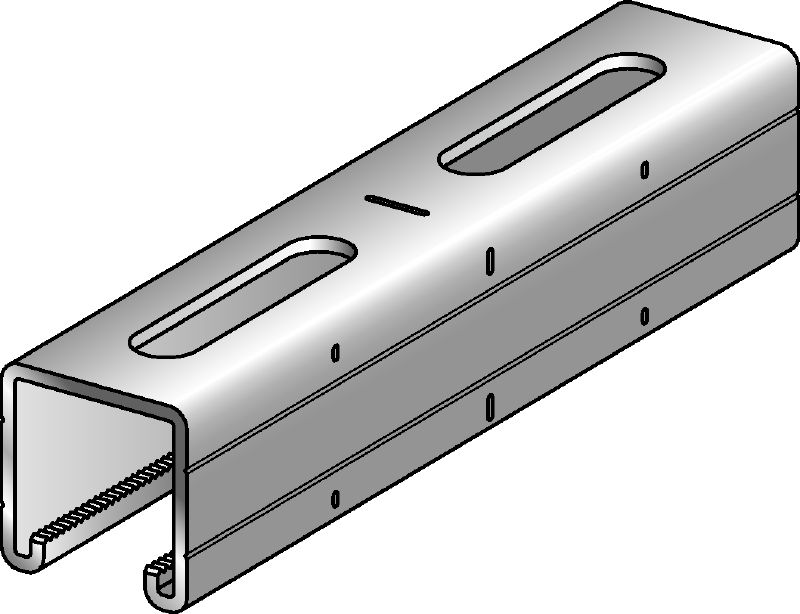MQ-41/3 Galvanised 41 mm high and 3 mm thick MQ strut channel for medium-duty applications