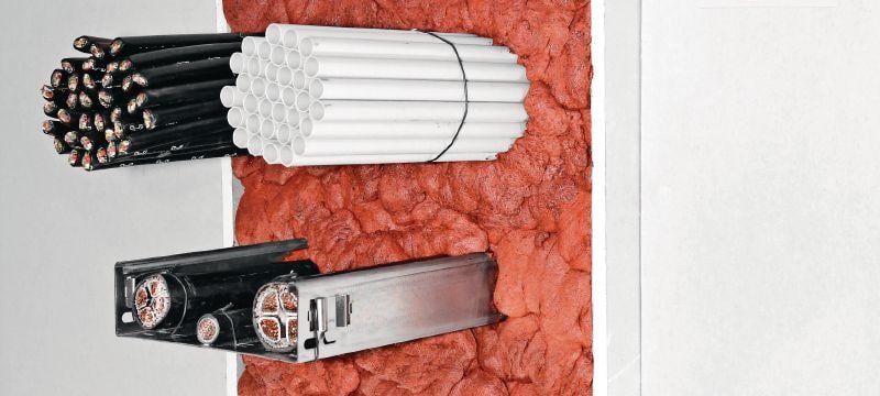 CFS-F FX Flexible firestop foam Easy-to-install flexible firestop foam to help create a fire and smoke barrier around cable and mixed penetrations Applications 1