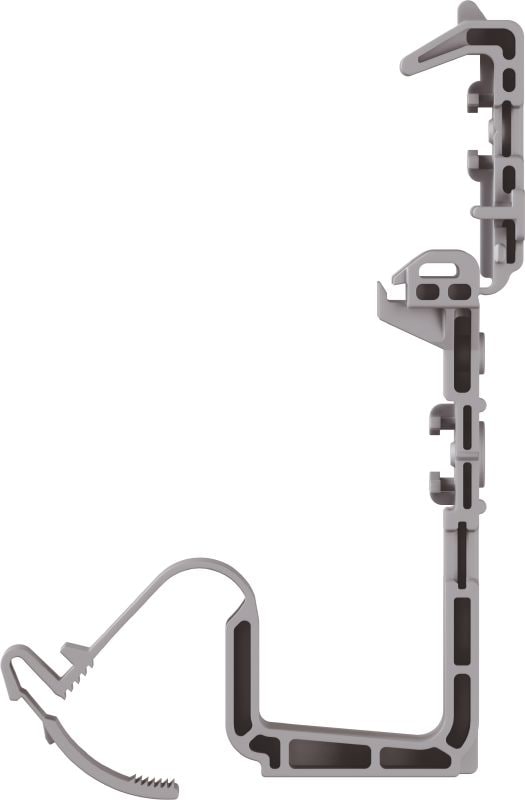 X-ECH MX (02) cable holder Plastic bunched cable holder optimised for collated nails and compatible with a wide variety of fastening methods and base materials