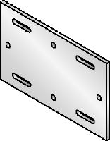 MIQB-S Hot-dip galvanised (HDG) baseplate for fastening MIQ girders to steel