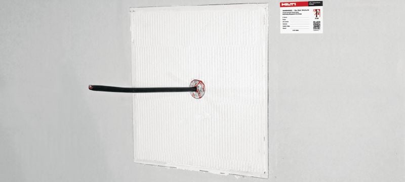 CFS-CT B Firestop coated board well suited for EI120 double board systems. Applications 1