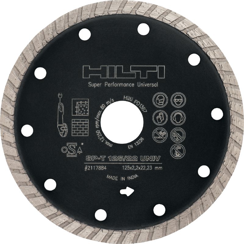 SP-T Universal diamond blade Premium diamond blade with continuous rim for cutting in different base materials