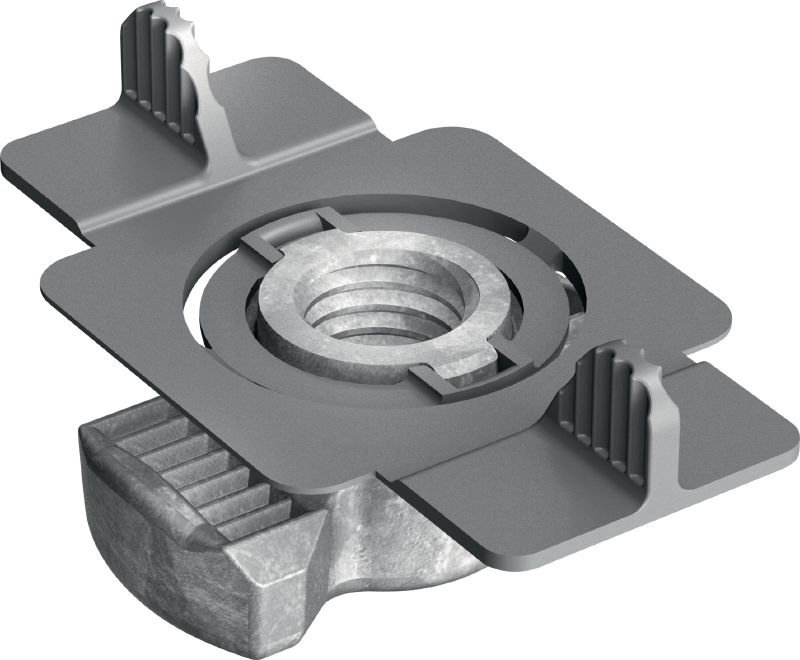 MQM-F Hot-dip galvanised (HDG) wing nut for connecting modular support system components