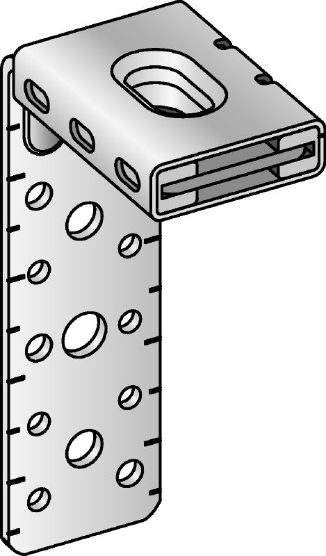 MVA-LC ventilation support Galvanised air duct bracket for fastening or hanging ventilation ducts