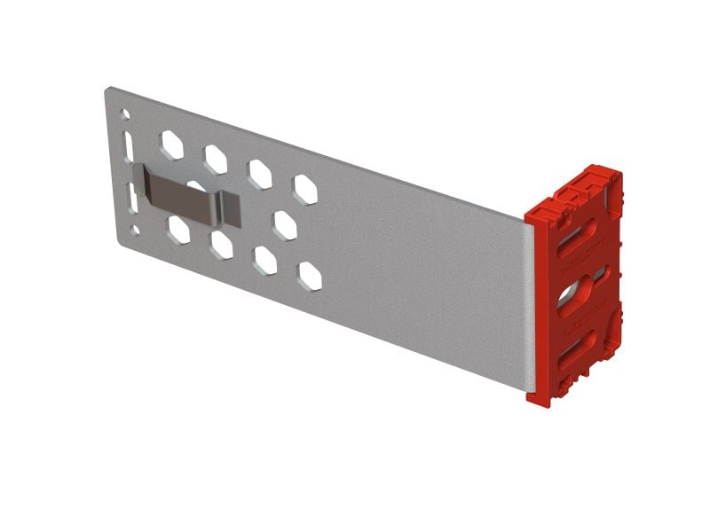 MFT-VSI M Brackets Medium stainless steel bracket with pre-mounted isolator for installing ventilated façades on buildings with high thermal efficiency and fire compliance requirements