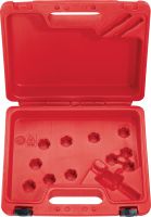 HS-MU Hole saw set Tool case for Hilti hole saws, available empty or as a ready-to-use sets for different purposes