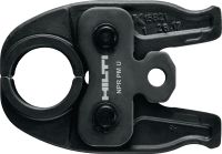 NPR PM U Pipe press jaw Press jaws for U profile press fittings up to 40 mm. Compatible with Hilti NPR 19-A pipe press tool.