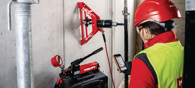 On-site anchor testing services On-site resistance and proof load testing for post installed anchors and reinforcing bar Applications 1