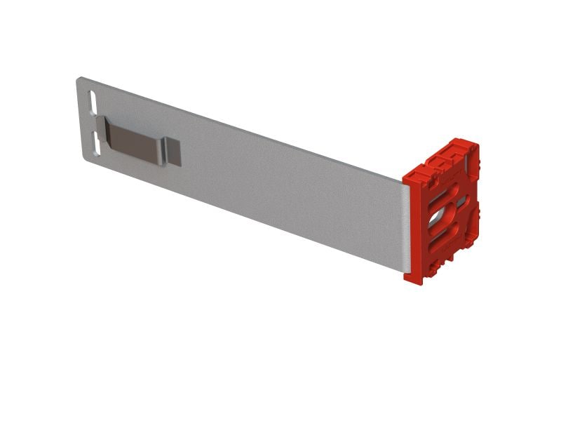 MFT-VSI S Brackets Small stainless steel bracket with pre-mounted isolator for installing ventilated façades on buildings with high thermal efficiency and fire compliance requirements