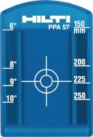 Target plate PPA 57 (CM/IN) 