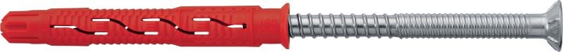 HRD-CR Plastic frame anchor High-performance plastic anchor for frames (A4 stainless steel, countersunk head)