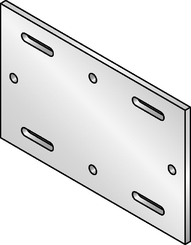 MIQB-S Hot-dip galvanised (HDG) baseplate for fastening MIQ girders to steel