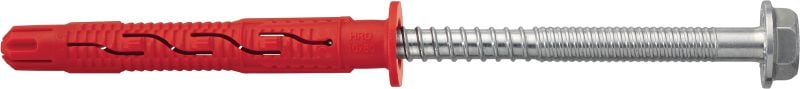 HRD-H Plastic frame anchor High-performance collared plastic anchor for frames (carbon steel, hex head)