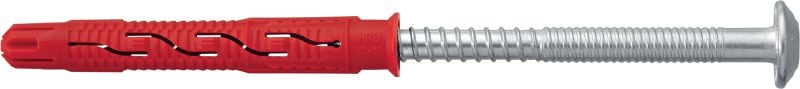 HRD-P Plastic screw anchor Pre-assembled collarless plastic anchor for concrete and masonry with screw (carbon steel, pan head)