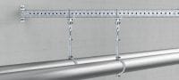 MIC-SPH Hot-dip galvanised (HDG) accessory attached to MI girders to support hanging pipes Applications 1