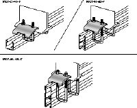 MQT-F Beam clamp Hot-dip galvanised (HDG) beam clamp for connecting MQ strut channels directly to steel beams