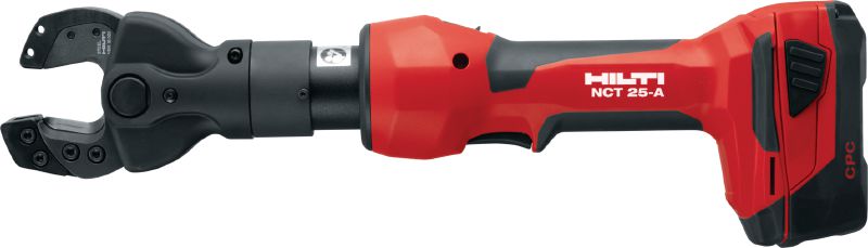 NCT 25-A ACSR and guy-wire cutter Cordless inline cutter for ACSR and guy wire with high cutting capacity up to 557 MCM (Eagle) / 25 mm diameter