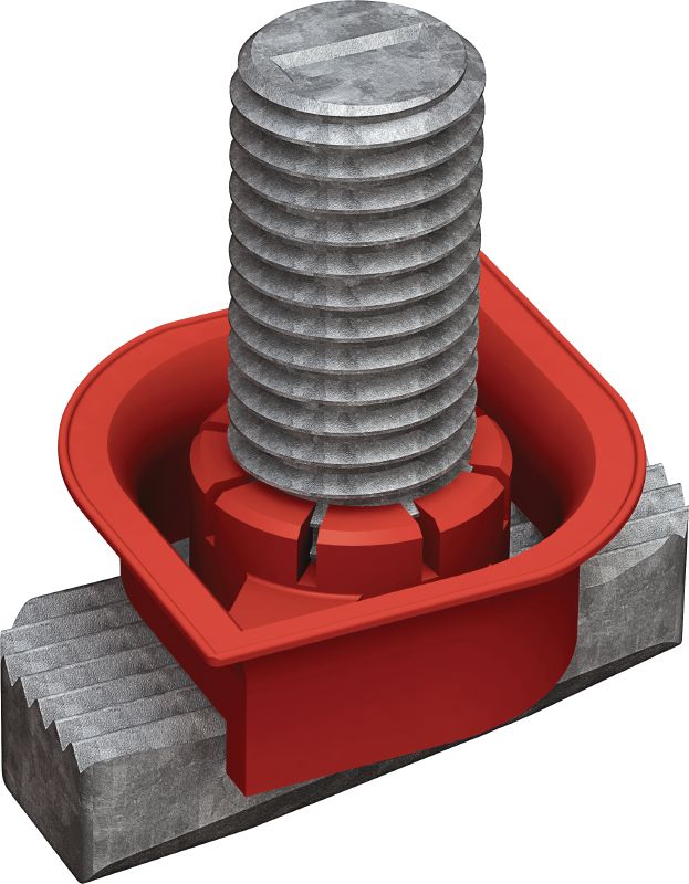 MT-THB OC T-head bolt T-head bolt for fastening connectors and other construction elements into the mounting slot of MT Seamless Box Profiles in moderately corrosive environments