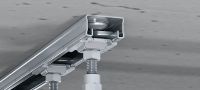 MM-ST Galvanised preassembled pipe clamp saddle for quick connection to MM strut channels Applications 1